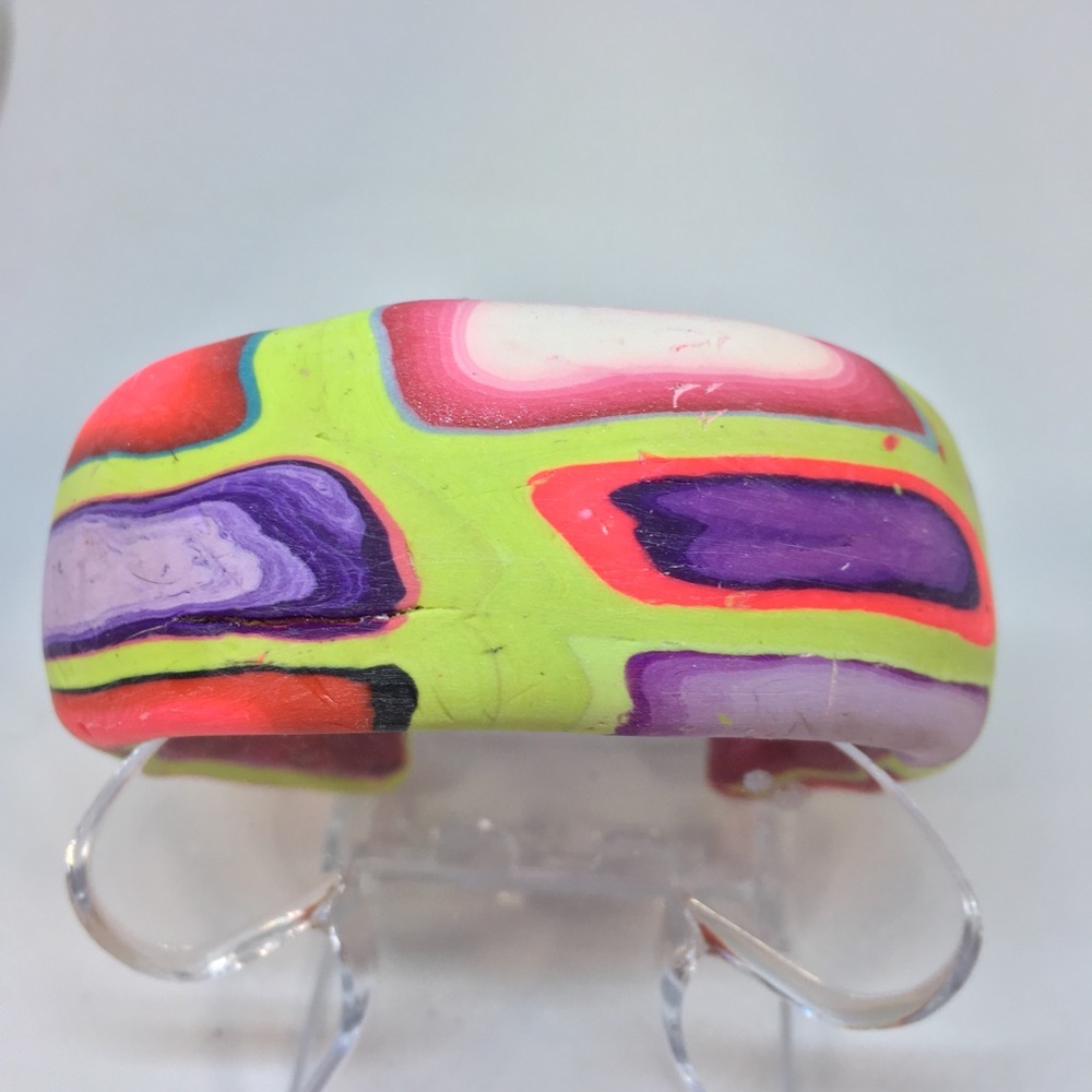 Handmade Polymer Clay Bracelet and Polymer Clay Earring set, Jewelry Set - Picture 4 of 8